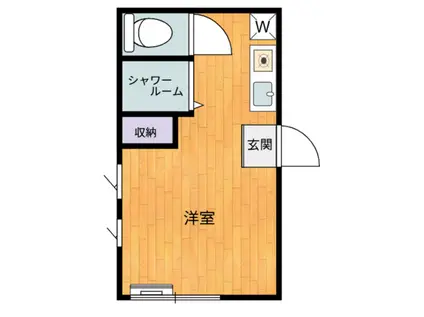 クラ45(ワンルーム/1階)の間取り写真
