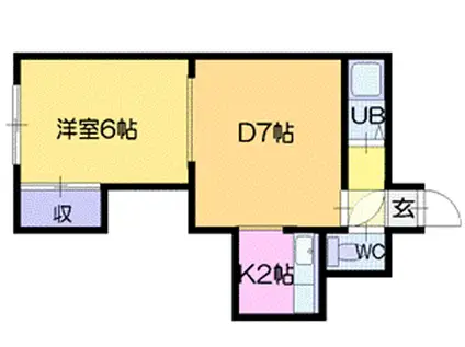 アーバンリシェス(1LDK/5階)の間取り写真