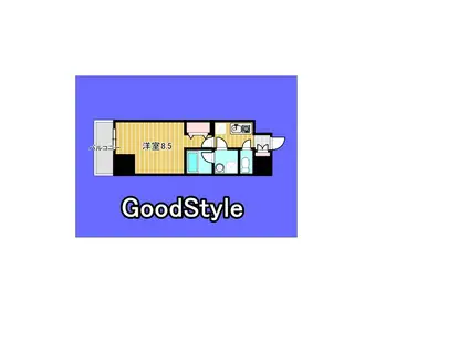 プロシード金山3(1K/4階)の間取り写真