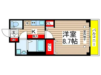 LE-CIEL MK(1K/3階)の間取り写真