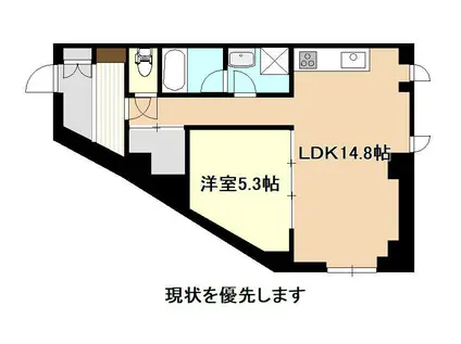 ピオニーヒルズ(1LDK/2階)の間取り写真