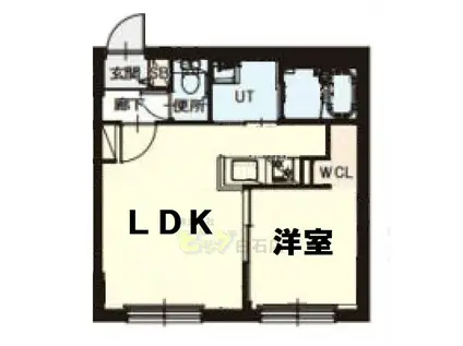 ASTER NANGOVII(1LDK/3階)の間取り写真