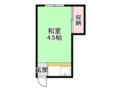 ロイヤル天神橋(ワンルーム/2階)の間取り写真