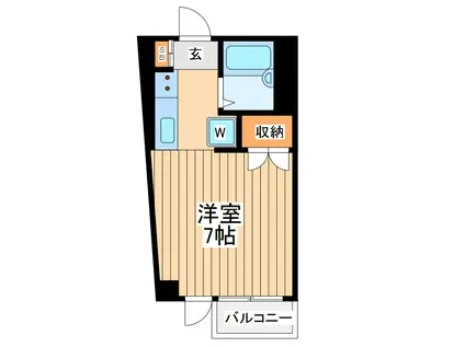 日野屋第2ビル(ワンルーム/7階)の間取り写真