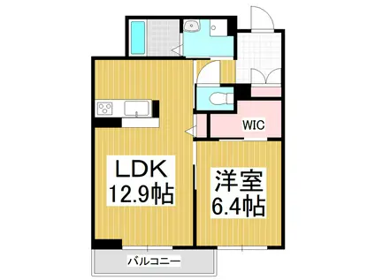 MASTTOWN BROWNIE B棟(1LDK/3階)の間取り写真