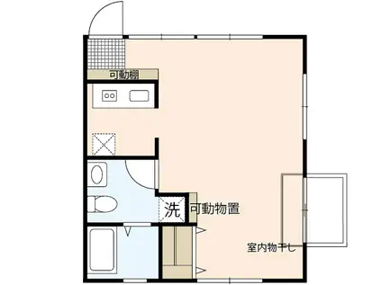 第1シティビル(ワンルーム/2階)の間取り写真