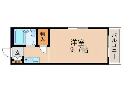 サンホーム21(ワンルーム/2階)の間取り写真