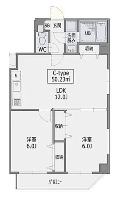 D LUMIERE東日暮里(2LDK/7階)の間取り写真