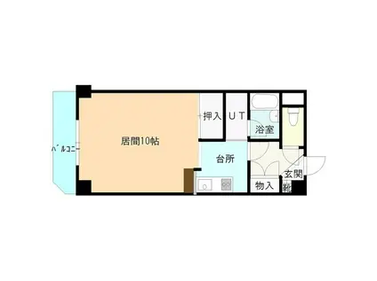 パークヒル24(1K/1階)の間取り写真