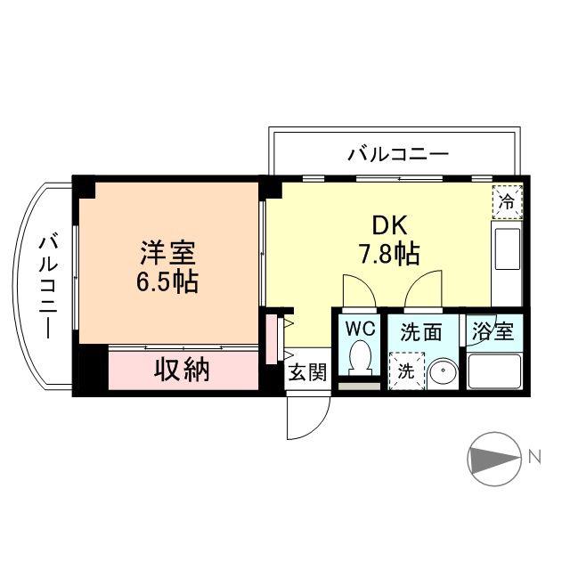 PIER旅籠(1DK/3階)の間取り写真