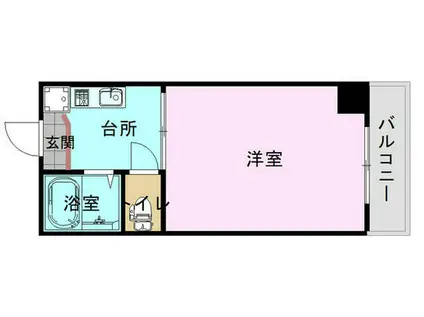 ハイロードビル(1K/3階)の間取り写真