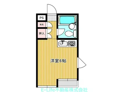 エクセレント85(ワンルーム/4階)の間取り写真