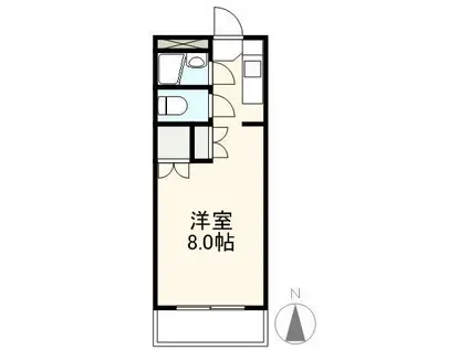 ヴィラ昭和町(1K/1階)の間取り写真