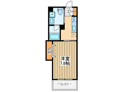東急東横線 綱島駅 徒歩11分 2階建 築18年(1K/1階)の間取り写真