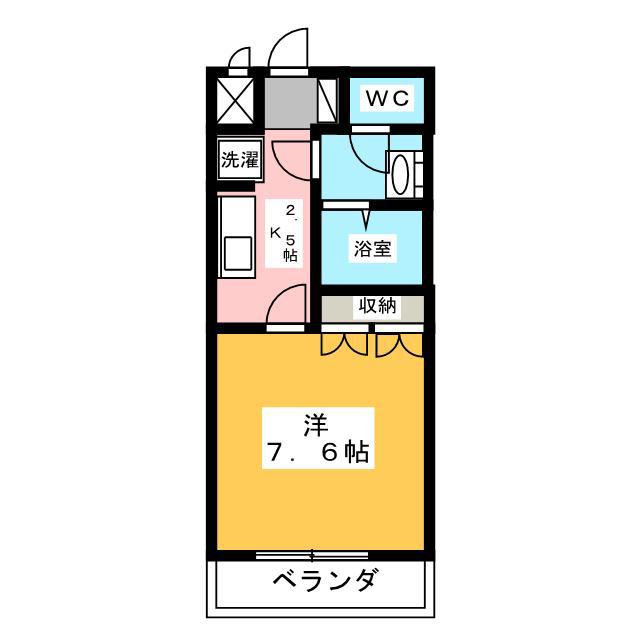 ハイツ ジュピター(1K/2階)の間取り写真