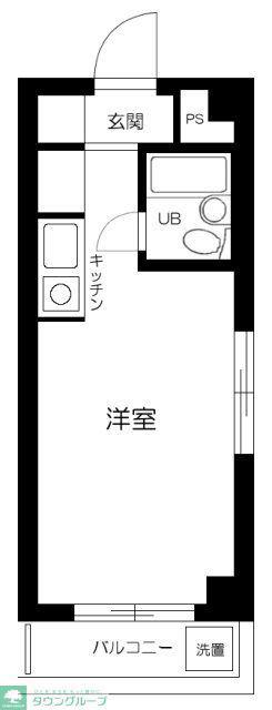 ホワイトキャッスル上鷺宮(1K/3階)の間取り写真