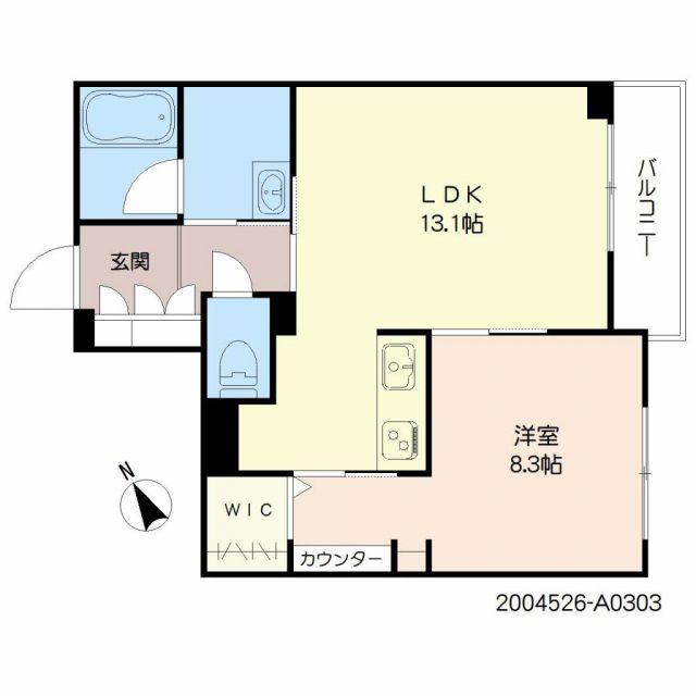 シャーメゾン日之出(1LDK/3階)の間取り写真