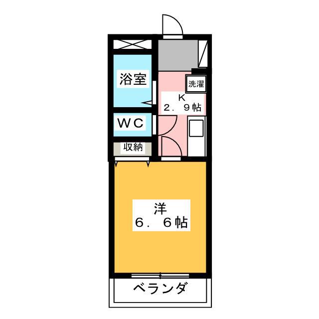メゾンYT(1K/1階)の間取り写真