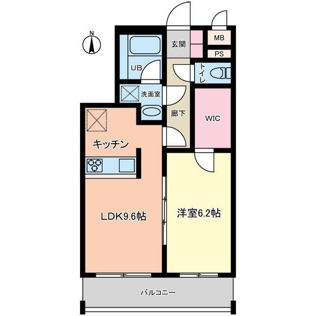 モストンソラーレ(1LDK/3階)の間取り写真