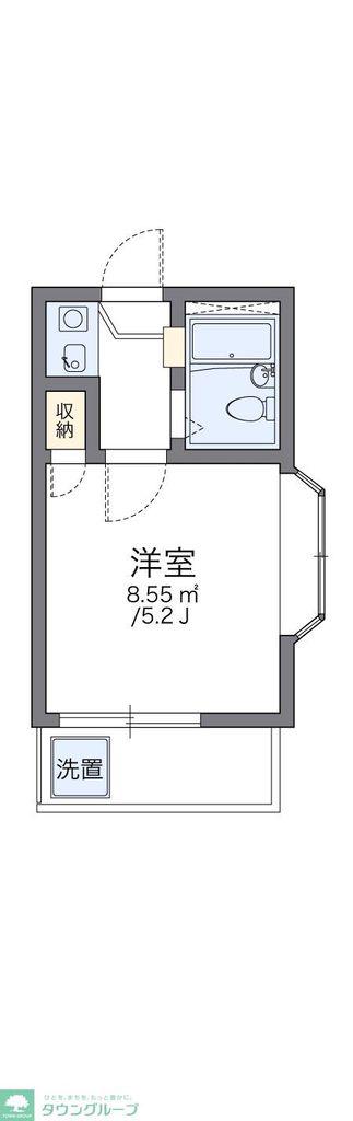 レオパレスSUNBEAM(1K/2階)の間取り写真