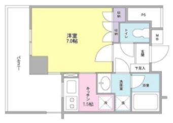 KS新中野(1K/3階)の間取り写真