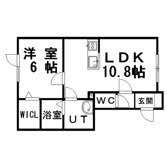 VIVO I(1LDK/2階)の間取り写真