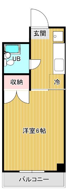 川上ビル(1K/3階)の間取り写真