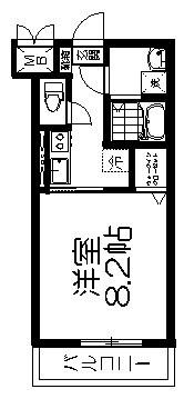 マックス河原町駅(1K/1階)の間取り写真