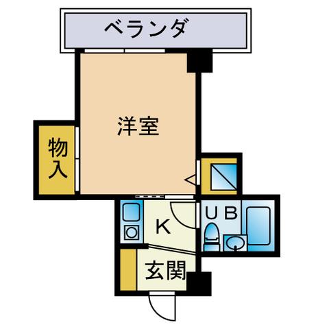 リノスタイル押上(1K/4階)の間取り写真