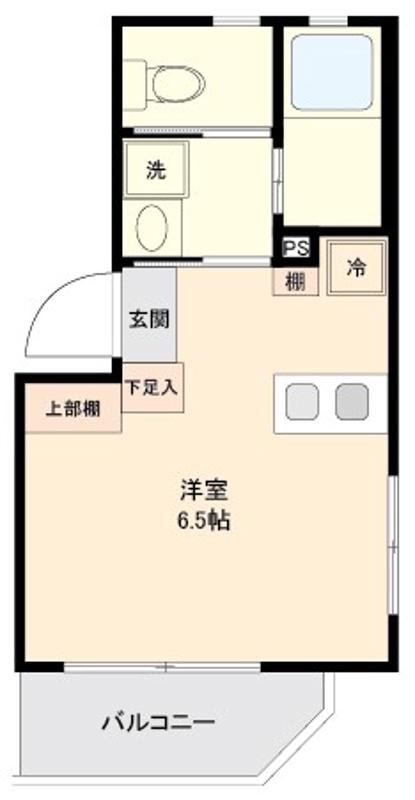 アイリス神楽坂(ワンルーム/5階)の間取り写真