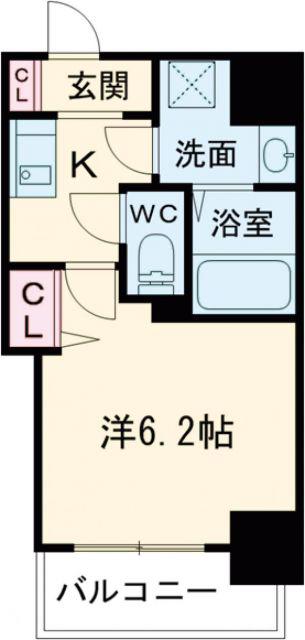 GP KOBE STATION(1K/4階)の間取り写真
