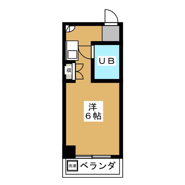 KSビル(ワンルーム/5階)の間取り写真