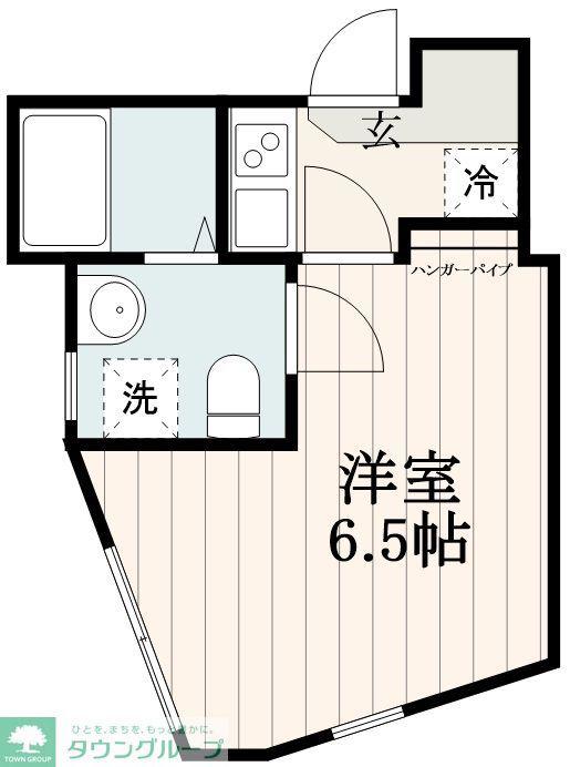 ＪＲ常磐線 金町駅 徒歩10分 3階建 築4年(1K/1階)の間取り写真