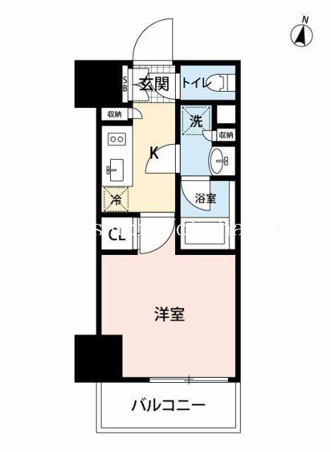 マイナビSTAYプライム横濱元町タワー(1K/10階)の間取り写真