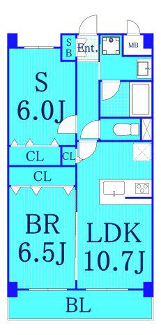 コンフォート新横浜(1SLDK/5階)の間取り写真