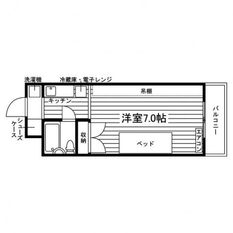 STUDENT JURAKU PART 2(1K/3階)の間取り写真