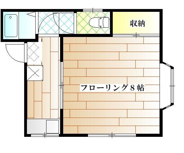 エクセレントハイム(1K/1階)の間取り写真