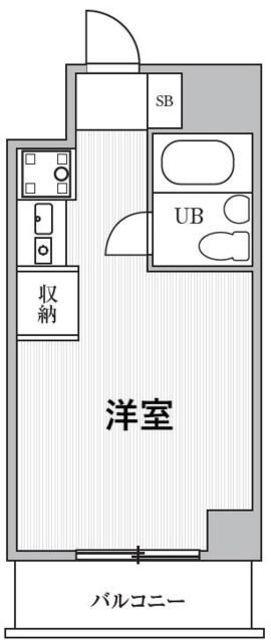 T′S GARDEN鶴見(ワンルーム/3階)の間取り写真