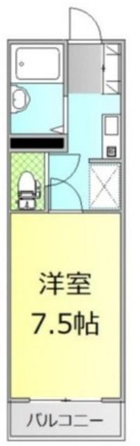 メゾン富士岡(1K/3階)の間取り写真