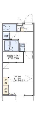レオパレス花(1K/1階)の間取り写真