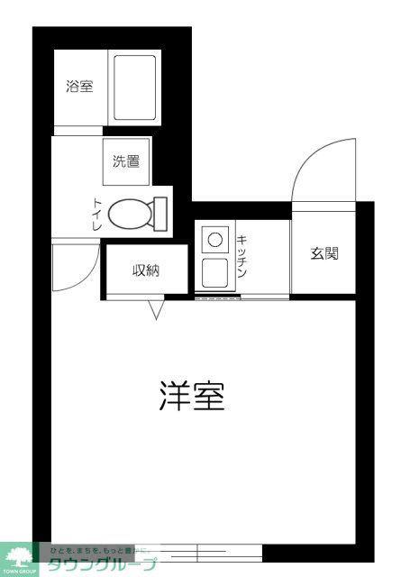 リッシェル平和島(1K/2階)の間取り写真