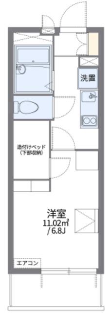 レオパレスピエールコリーネ(1K/3階)の間取り写真