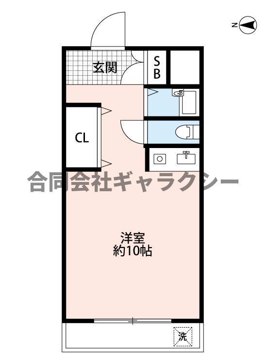 スカイハイツピオラ(ワンルーム/2階)の間取り写真
