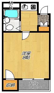 川島第12ビル(1K/1階)の間取り写真