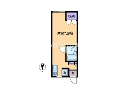 平塚アパート(ワンルーム/2階)の間取り写真