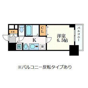 プレサンス 名古屋STATIONアライブ(1K/13階)の間取り写真