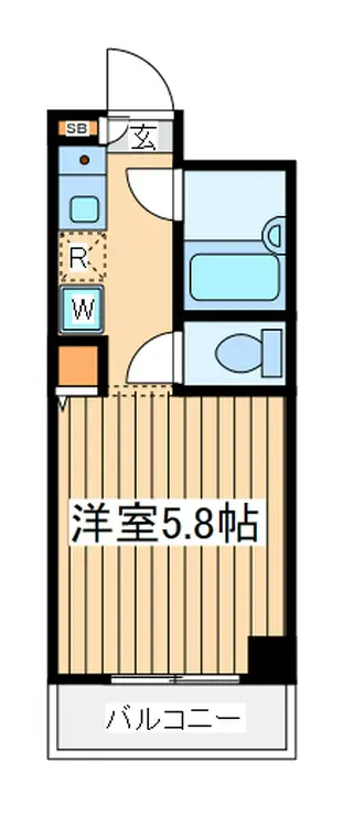 エイティエイトタチカワ 2階階 間取り