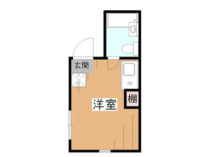 神田アパート(ワンルーム/2階)の間取り写真