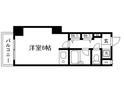 ライオンズマンション東山壱番館(ワンルーム/3階)の間取り写真