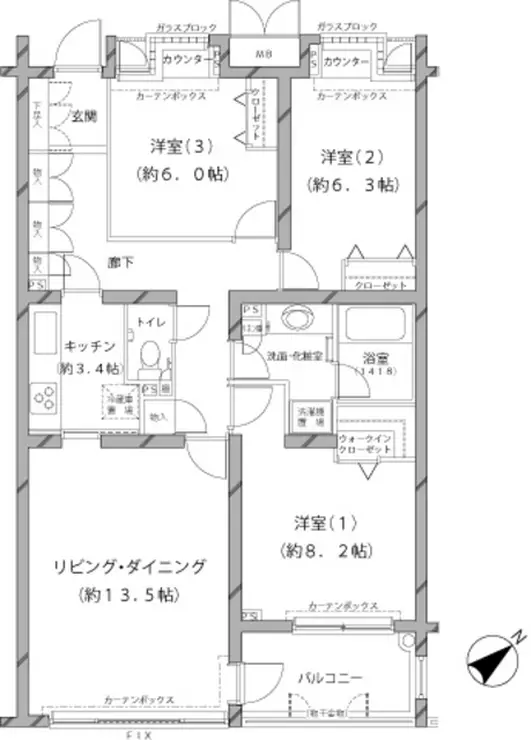 MFPRコート代官山 2階階 間取り